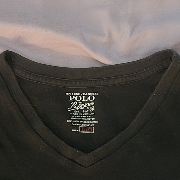 Polo Ralph Lauren Black tshirt LG - Picture 3 of 4